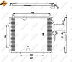 Nrf 35129 - CONDENSADOR MERCEDES 200 (W124) 85-