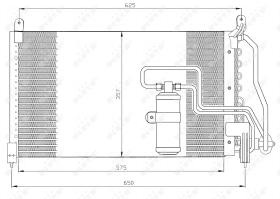 Nrf 35134 - CONDENSADOR OPEL VAUXHALL CALIBRA 8