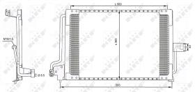 Nrf 35182 - CONDENSADOR OPEL VAUXHALL ASTRA 91-