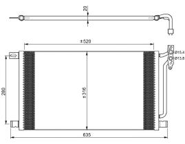 Nrf 35225 - CONDENSADOR BMW 3-SERIES E46 98-/X3