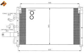 Nrf 35355 - CONDENSADOR DAEWOO LEGANZA 97-