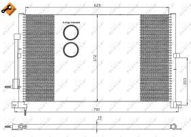 Nrf 35365 - CONDENSADOR FORD MONDEO 00-
