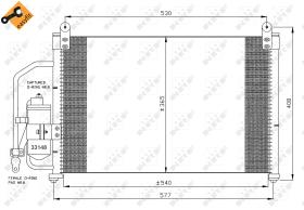 Nrf 35393 - CONDENSADOR DAEWOO LANOS 97-