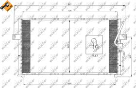 Nrf 35396 - CONDENSADOR KIA CARNIVAL 99-