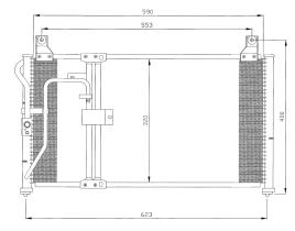 Nrf 35398 - CONDENSADOR TURISMOS KIA CLARUS 96-