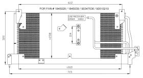 Nrf 35466 - CONDENSADOR TURISMOS OPEL VAUXHALL