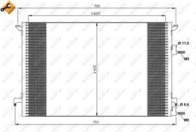 Nrf 35516 - CONDENSADOR SAAB 9-3 03-