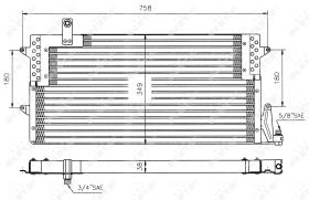 Nrf 35534 - CONDENSADOR VW PASSAT 88-