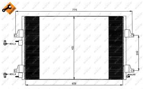 Nrf 35557 - CONDENSADOR RENAULT ESPACE 99-