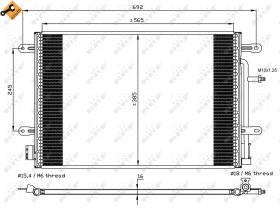 Nrf 35560 - CONDENSADOR AUDI A4 04-