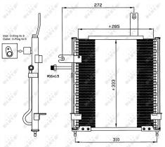 Nrf 35597 - CONDENSADOR MAZDA DEMIO 98-