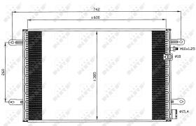 Nrf 35605 - CONDENSADOR AUDI A6 04-