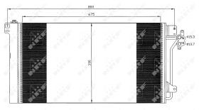 Nrf 35622 - CONDENSADOR VW MULTIVAN 03-