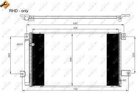 Nrf 35629 - CONDENSADOR TOYOTA AVENSIS 05-