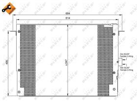 Nrf 35657 - CONDENSADOR LANDROVER RANGE ROVER 9