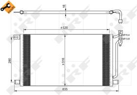Nrf 35748 - CONDENSADOR BMW 318D 01-