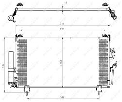 Nrf 35755 - CONDENSADOR MITSUBISHI OUTLANDER 03