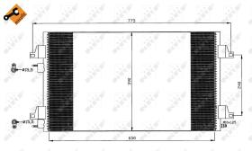Nrf 35760 - CONDENSADOR RENAULT LAGUNA 01-
