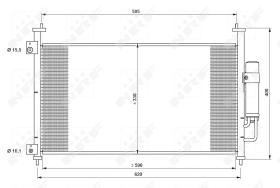 Nrf 35763 - CONDENSADOR HONDA CIVIC 05-