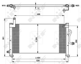 Nrf 35765 - CONDENSADOR DAEWOO MATIZ 98-