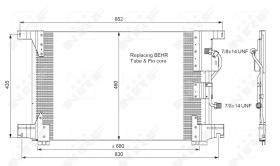 Nrf 35772 - CONDENSADOR MERCEDES TRUCK ACTROS 9