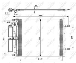 Nrf 35783 - CONDENSADOR NISSAN MICRA 03-