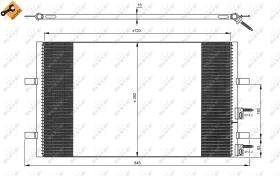 Nrf 35846 - CONDENSADOR FORD TRANSIT 260 06-