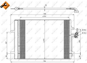 Nrf 35850 - CONDENSADOR FORD GALAXY 06-