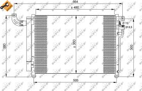 Nrf 35852 - CONDENSADOR KIA RIO 05-