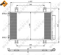 Nrf 35854 - CONDENSADOR OPEL VAUXHALL AGILA 08-