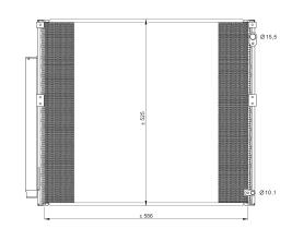 Nrf 35858 - CONDENSADOR TOYOTA LAND CRUISER 120