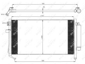 Nrf 35869 - CONDENSADOR SUBARU FORESTER 02-