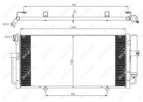 Nrf 35875 - CONDENSADOR SUBARU IMPREZA 00-