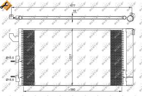 Nrf 35883 - CONDENSADOR FIAT PANDA 03-