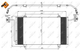 Nrf 35908 - CONDENSADOR OPEL VAUXHALL MOVANO 98