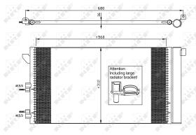 Nrf 35921 - CONDENSADOR FIAT PANDA 2003-2012