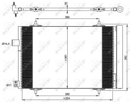 Nrf 35946 - CONDENSADOR PEUGEOT 407 COUPE 09-