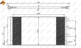 Nrf 35969 - CONDENSADOR DACIA DUSTER 10-
