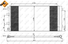 Nrf 35972 - CONDENSADOR RENAULT MASTER 2.3D 052