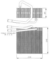 Nrf 36011 - EVAPORADOR JEEP