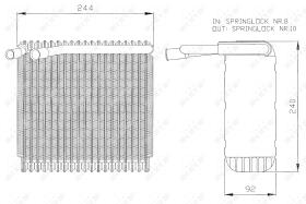 Nrf 36027 - EVAPORADOR VOLVO 850 91-