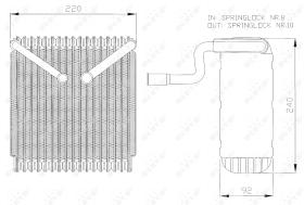 Nrf 36043 - EVAPORADOR FORD MONDEO MK III '97-