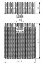 Nrf 36086 - EVAPORADOR AUDI(VAG)