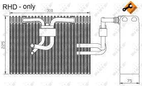 Nrf 36101 - EVAPORADOR SAAB 9-5 97-