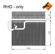 Nrf 36107 - EVAPORADOR VAUXHALL ASTRA G RHD 98-