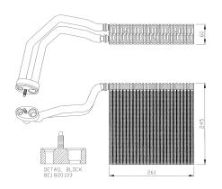 Nrf 36137 - EVAPORADOR AUDI -SEAT-SKODA-VW