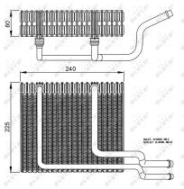Nrf 36151 - EVAPORADOR RENAULT SCENIC 99-