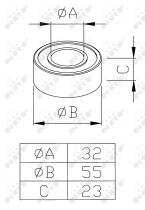 Nrf 38409 - AIRCO PARTS BEARING