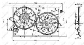 Nrf 47003 - VENTILADOR FORD MONDEO 00-