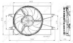Nrf 47007 - VENTILADOR FORD FIESTA 02-